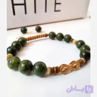 دستبند سنگ اصلی یشم کانادایی درجه یک قیمتی و ارزشمند