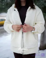 سویشرت زنانه ترک برند gts جنس تدی سفید