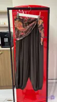 شلوار زنانه ترک برند raes سندبادی کمر اسکارف دار