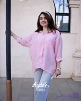 شومیز ترک زنانه برند perry رنگ صورتی پودری