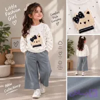 ست دوتیکه دورس و شلوار کودکان پاییز و زمستان نرم و باکیفیت