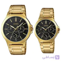 ست ساعت مچی کاسیو مدل MTP-V300G-1A & LTP-V300G-1A