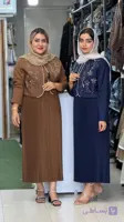 ست کت و سارافون اقتصادی | جنس پلیسه | نگین دوزی شده