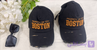 کلاه زاپدار BOSTON جنس کتان اعلا تک‌رنگ اسپرت
