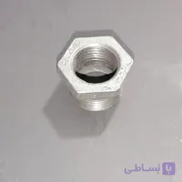 ماسوره تبدیل 2/5 به 2 گالوانیزه سایز 1/2*3/4 اینچ آهنی (سایز 25 به 20)