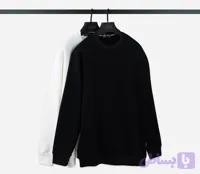 دورس ساده بیسیک مشکی و سفید دورس سه نخ خارخورده صد درصد پنبه بسیار پرفروش