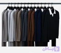 ست بلوز نیم یقه یقه سفید و شلوار کبریتی ریز بافت درجه یک بسیار پرفروش