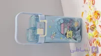 قمقمه  آب دو تک مخزن دو سر نوش دارای نی و بند مناسب برای مدرسه