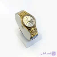 ساعت صفحه گرد کاسیو طلایی مردانه | ضد آب و استیل