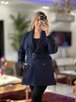پالتو فوتر کجراه تمام استرکشی برند