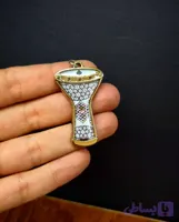 گردنبند و جاکلیدی داربوکا طرح جوهر الفن سفید
