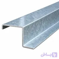 سازه Z گالوانیزه طول ۲۰ سانت | ارتفاع ۱۵ سانت بهمراه پیچ و مهره‌ و کلمپ کامل