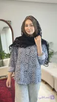 شومیز پلنگی مدل هلیا