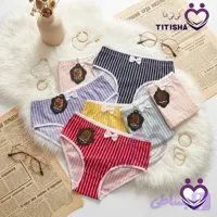 شورت زنانه نخی راه‌راه پاپیونی 2XL بنفش نارین