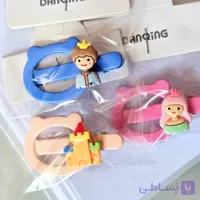 گیره مو انبری 3 عددی مدل پرنسس و قلعه