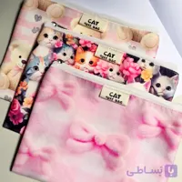 کیف لوازم آرایشی مخملی کد C01