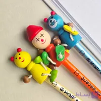 مداد مشکی آریا و سرمدادی چوبی مجموعه 3 عددی کد W03