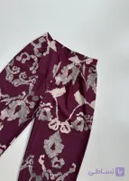 شلوار واید لگ طرحدار زرشک