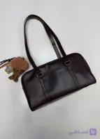 کیف قهوه ای سوخته چرم تک جیب الورا