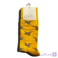 جوراب ساق بلند مردانه طرح دایناسور پرنده چتیک وارداتی