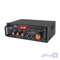 آمپلی فایر بلوتوثی استریو 600W مدل BT-296 دارای دو ورودی میکروفون