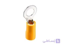 سرسیم گرد روکش دار زرد مدل RV5.5-4 بسته 100 تایی