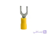 سرسیم دوشاخ روکش دار زرد مدل SV5.5-5 بسته 100 تایی