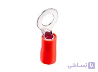 سرسیم گرد روکش دار قرمز مدل RV1.25-6 بسته 100 تایی