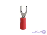 سرسیم دوشاخ روکش دار قرمز مدل SV1.25-6 بسته 100 تایی