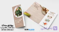 قالب بروشور سه لت برنامه تغذیه سالم با فرمت PSD