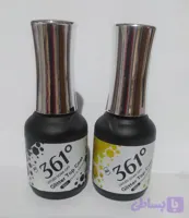 2 تاپ گلیتری 15میل برند 361درجه طلا کوب و نقره کوب