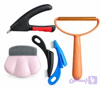 ست لوازم آرایشی و بهداشتی سگ و گربه ۵ تکه | پک کامل نظافت و گِرومینگ حیوانات