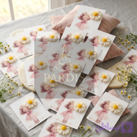 شمع گیفت کارت گل بابونه بسته 20 عددی