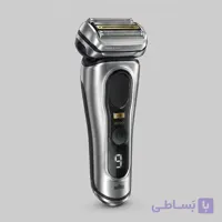 ماشین اصلاح موی صورت شارژی براون مدل +9597cc 9 Pro با تیغه تیتانیوم فویلی، قابلیت اصلاح با شماره صفر، ضد آب و قابل استفاده زیر دوش اصلی المانی