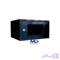 رک 4 یونیت درب شیشه ای مشکی