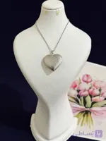 گردنبند استیل زنانه و دخترانه پلاک جای عکس دار