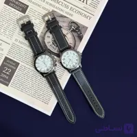 ساعت مچی عقربه ای مردانه و پسرانه بند چرمی