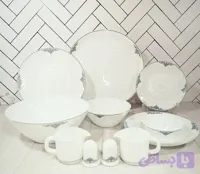 سرویس آرکوپال ۳۶ پارچه مرسانا طوسی پارس اپال کد 635