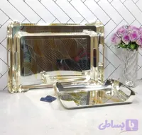 سینی استیل ریپل اوربیت ۳ تیکه مدل 1347N3 استیل با کیفیت بسیار بالا