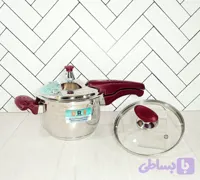 زودپز ۲ لیتری استیل ۳۰۴ زومبا تک دسته قرمز