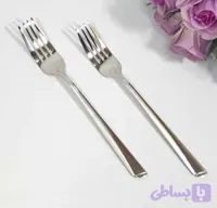 چنگال غذا خوری تمام استیل خطی ۶ عددی با کیفیت بالا
