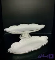 رولت خوری سرامیکی لب طلا پایه دار کاردینال 306