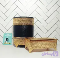 سطل و دستمال مشکی طلایی گشنیز زومبا