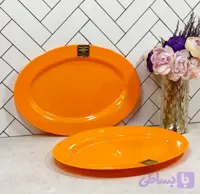 دیس برنج ملامین نارنجی بزرگ پردیس ماهان