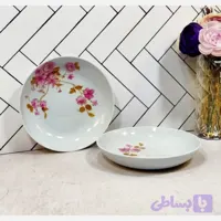 بشقاب خورشت خوری نیلوفری ملامین اپال جام (۱ عدد)