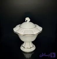 شکلات خوری سرامیکی لب طلا پایه دار کاردینال 315