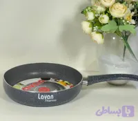 تابه ۲۴ سانتی گرانیتی لاوان مدل ترمو تیتان تک دسته طوسی