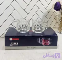 فنجان الیکا کادویی اصفهان قیمت هر دست (هر کارتن شامل ۸ دست) (عمده)