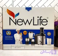 آبمیوه گیری ۴ کاره نیولایف JBG-12W-451 سفید