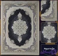 فرش 1200 شانه مژده سرمه ای تراکم 3600 فرش عالی مقام